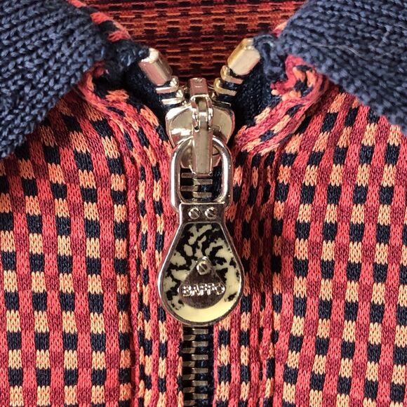 Vintage BAFFO Zipper Polo Size Large Hip Hop Old School Made Italy - Picture 5 of 12